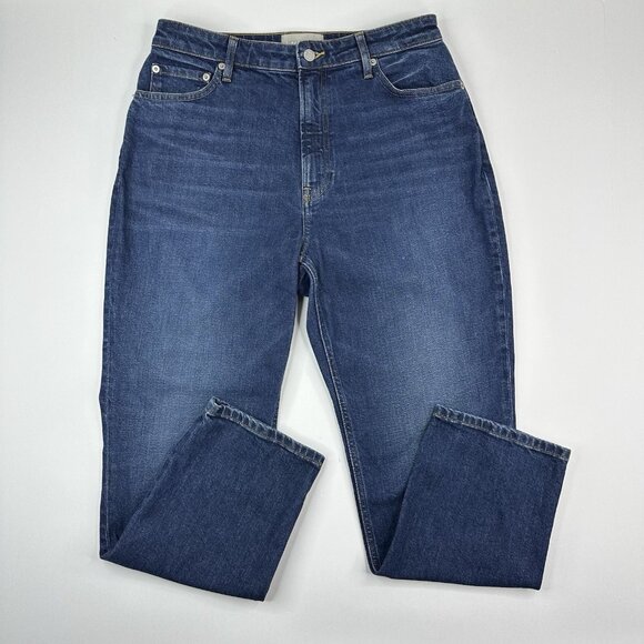 Everlane Women's Blue The Curvy Cheeky Straight Leg Designer Jean W31.25/L27 S - Picture 1 of 13